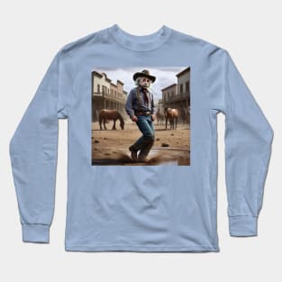 Wild Wild West Albert Einstein Long Sleeve T-Shirt